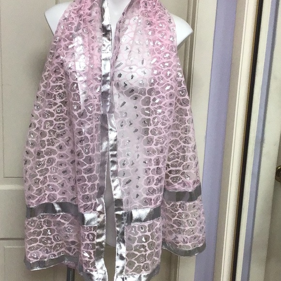 Dupatta scarf  SILVER LAVENDER SCARF Indian wedding - Picture 1 of 2